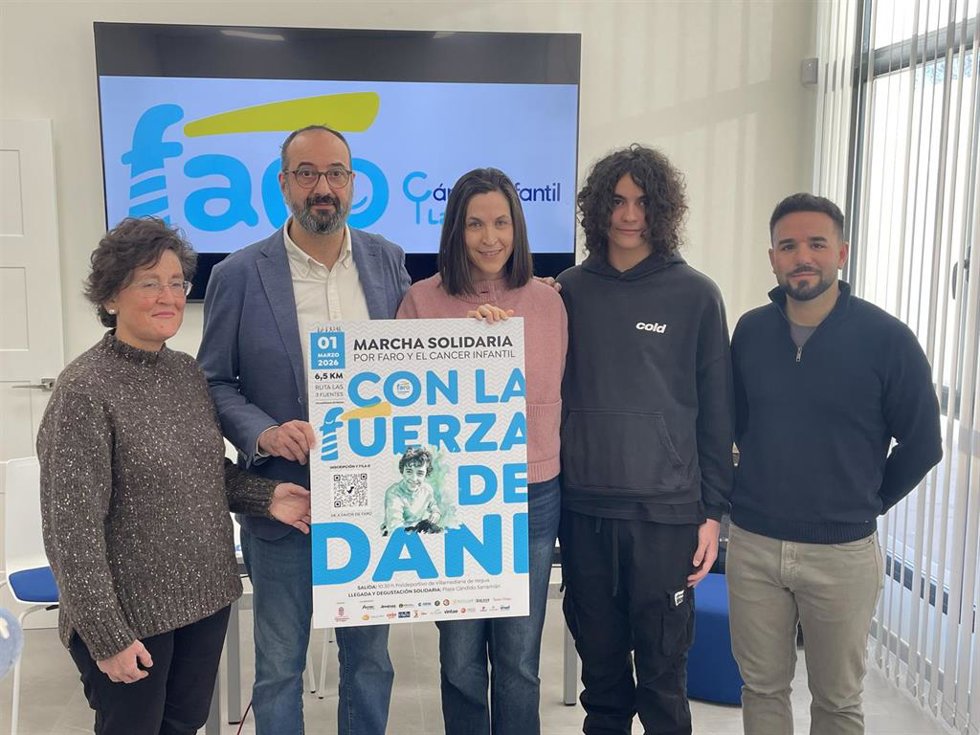 Villamediana acogerá el 1 de marzo la marcha solidaria 'Con la fuerza de Dani', a favor de FARO