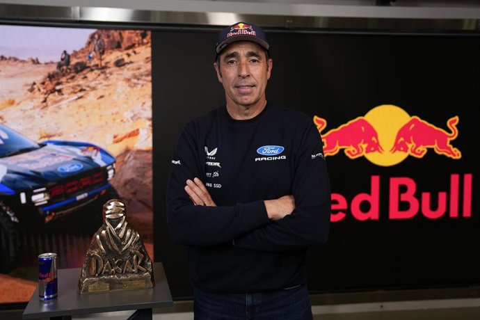 Nani Roma attends an interview to Europa Press after winning the second place at the Red Bull building on January 21, 2026, in Madrid, Spain.