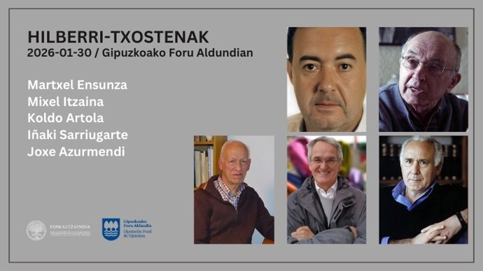 Euskaltzaindiak iaz zendutako bost euskaltzainak omenduko ditu urtarrilaren 30ean, Donostian