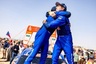 Nani Roma y Alex Haro tras acabar el Raly Dakar 2026 en segunda posición