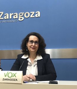 La concejal del grupo municipal de Vox en el Ayuntamiento de Zaragoza, Eva Torres
