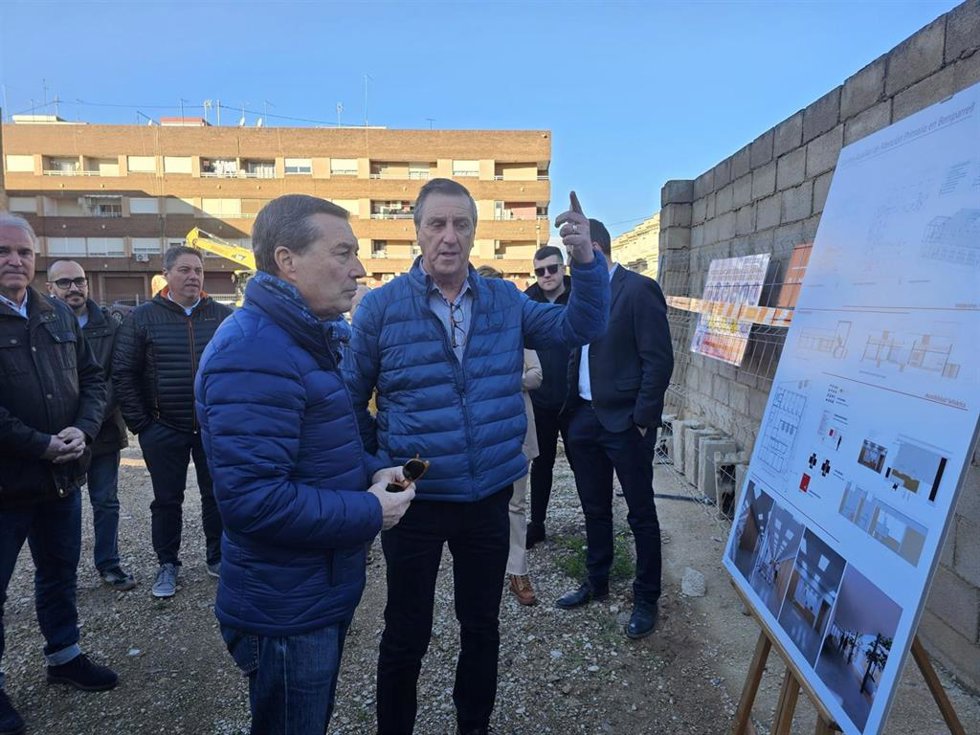 El conseller de Sanidad, Marciano Gómez, este jueves en Beniparrell (Valencia)