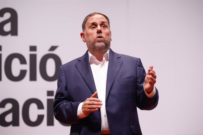 Archivo - El presidente de ERC, Oriol Junqueras, en una imagen de archivo