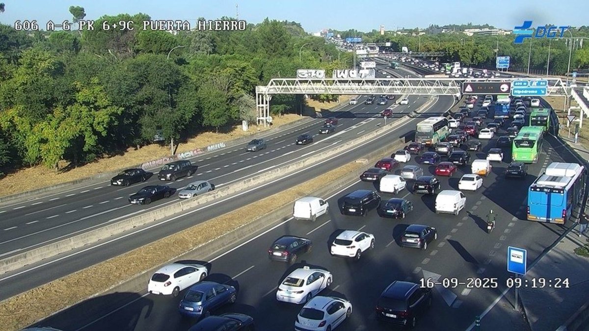 La DGT condiciona el uso de carril VAO por parte de los vehículos 0 emisiones, ECO, C o B a la situación del tráfico