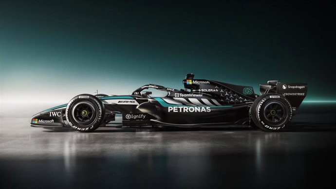El nuevo Mercedes W17 para la temporada 2026 de Fórmula 1.