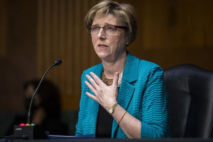 Archivo - Arquivo - 8 de fevereiro de 2022, Washington, Distrito de Columbia, EUA: Laura Farnsworth Dogu comparece a uma audiência do Comitê de Relações Exteriores do Senado para sua nomeação como Embaixadora na República de Honduras, no Edifício Dirksen 