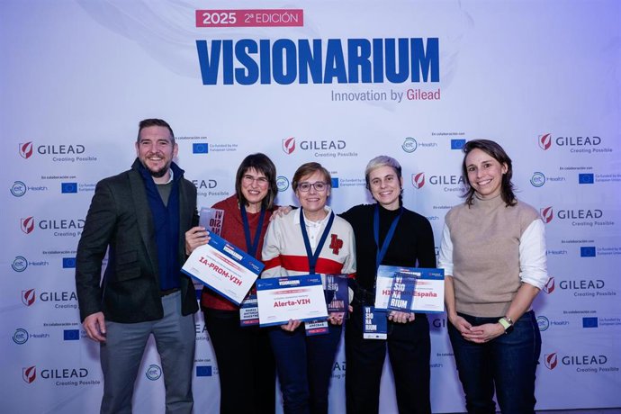 Los proyectos 'HIVision España', 'Alerta-VIH' e 'IA-PROM-VIH' premiados en la II edición de 'Visionarium' by Gilead.