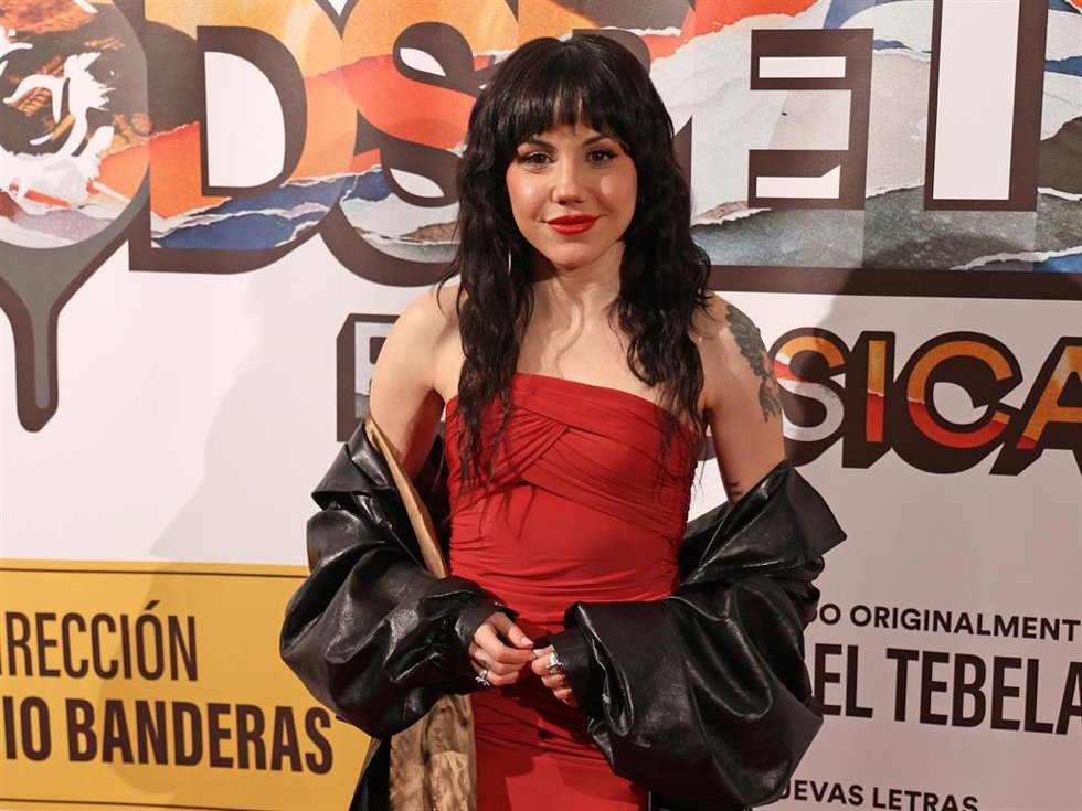 Angy Fernández durante el estreno del musical 'Godspell' en el Teatro Pavón, a 22 de enero de 2026, en Madrid (España).