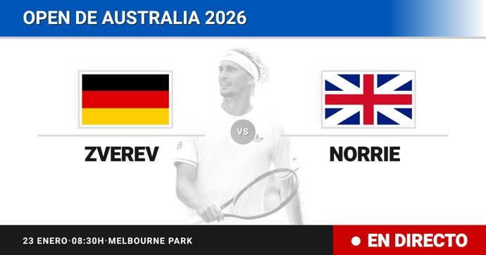 Alexander Zverev - Cameron Norrie: resumen y estadísticas del partido de Dieciseisavos de final de Australian Open ATP
