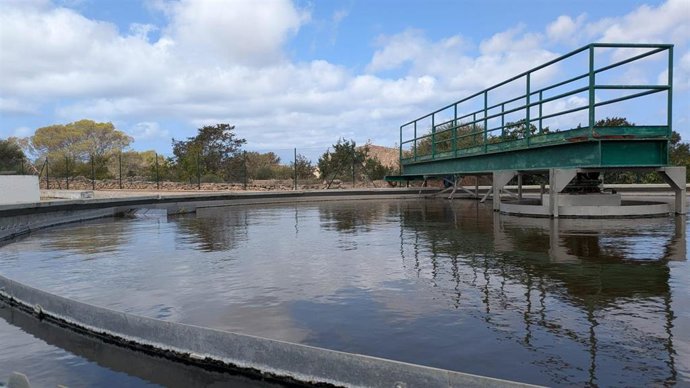 Una depuradora de aguas residuales en Baleares.