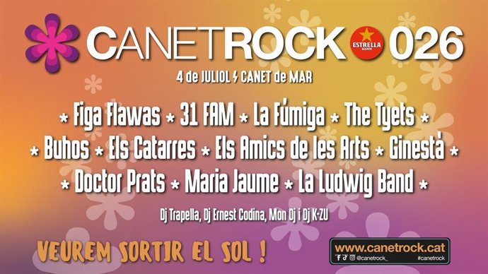Cartell del Canet Rock 2026