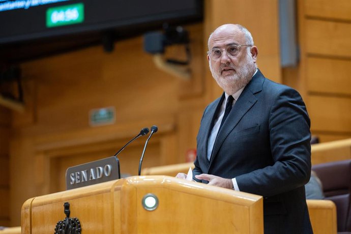 Archivo - El senador de Junts Eduard Pujol durante una sesión plenaria, en el Senado, a 16 de diciembre de 2025 