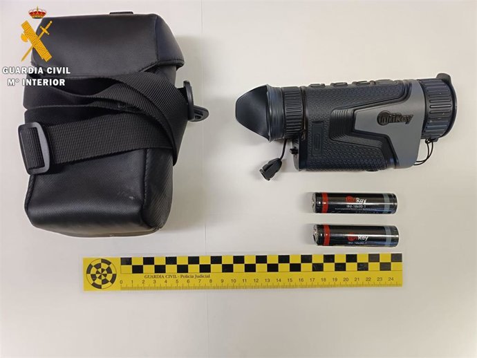 Material incautado a los cazadores.