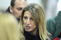 Yolanda Díaz replica a Trump que el Gobierno "no se arrodilla ante sus delirios" tras pedir a España más gasto militar