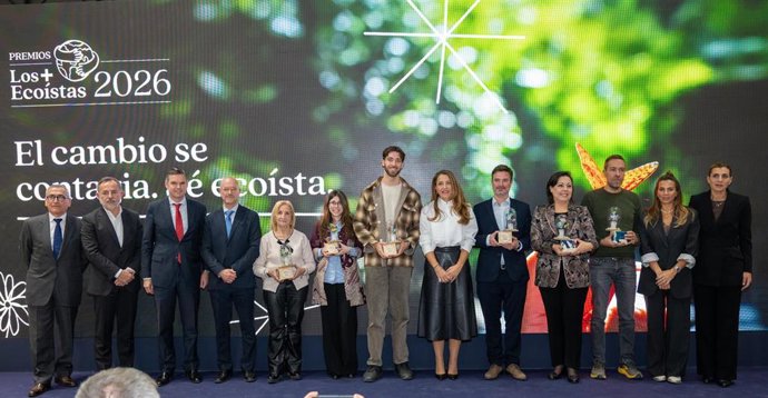 Piñero celebra en Fitur 2026 la cuarta edición de los premios 'Los + Ecoístas'.