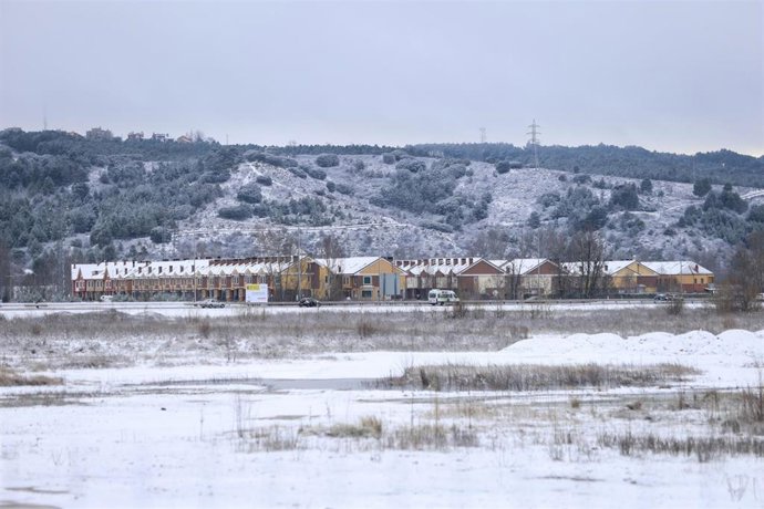 Nevada caída sobre la ciudad, a 23 de enero de 2026, en León, Castilla y León (España). 