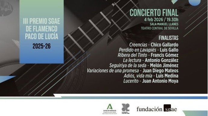 La Fundación SGAE anuncia los ocho finalistas al III Premio SGAE de Flamenco Paco de Lucía