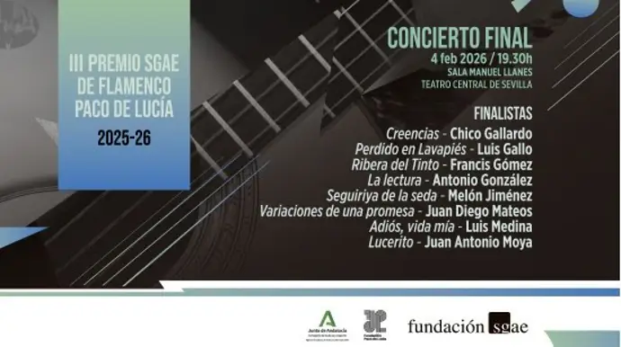 Finalistas al III Premio SGAE de Flamenco Paco de Lucía