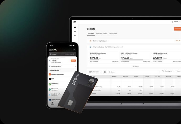 Cartão e aplicativo da fintech Brex