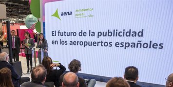 Aena presenta un nuevo modelo de publicidad en los aeropuertos con más de 9 millones de metros cuadrados.