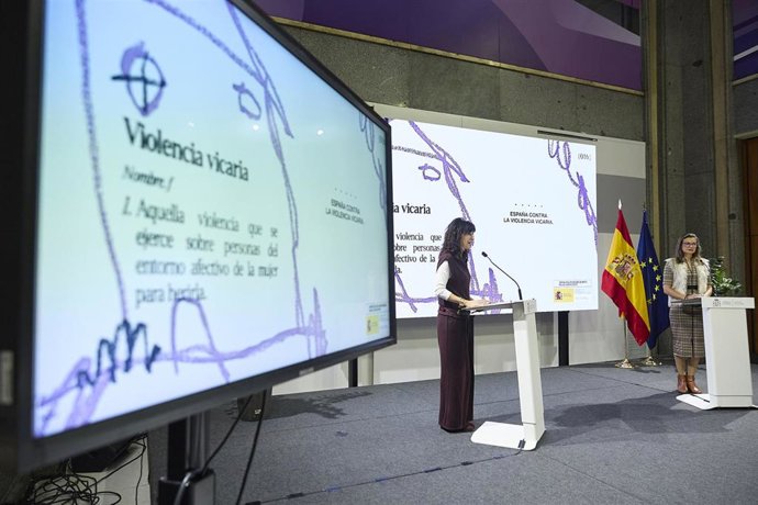 Archivo - La  ministra de Igualdad, Ana Redondo, presenta la campaña institucional con motivo del Día Internacional de la Eliminación de la Violencia contra las Mujeres, a 24 de noviembre de 2025, en Madrid (España).