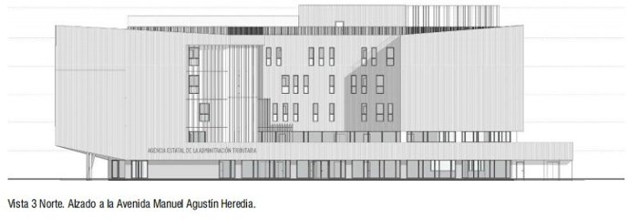 Alzado edificio AEAT.