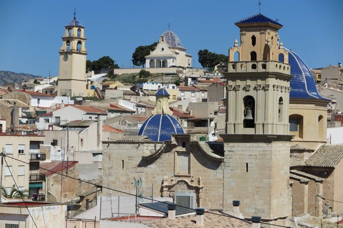 Vista del municipio de Monóvar (Alicante)