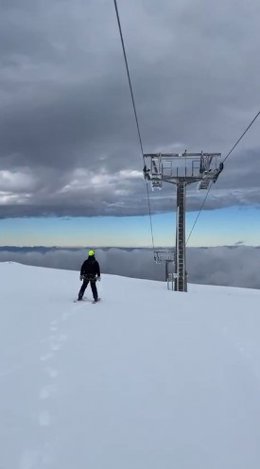 Imagen de la estación de esquí de Sierra Nevada tras las últimas nevadas.