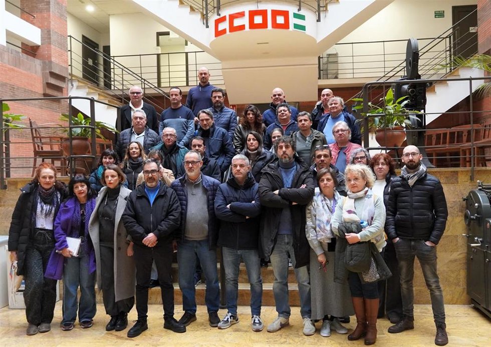 Asamblea de CCOO Sevilla con los representantes del sindicato en los servicios municipales del Ayuntamiento de la capital andaluza.