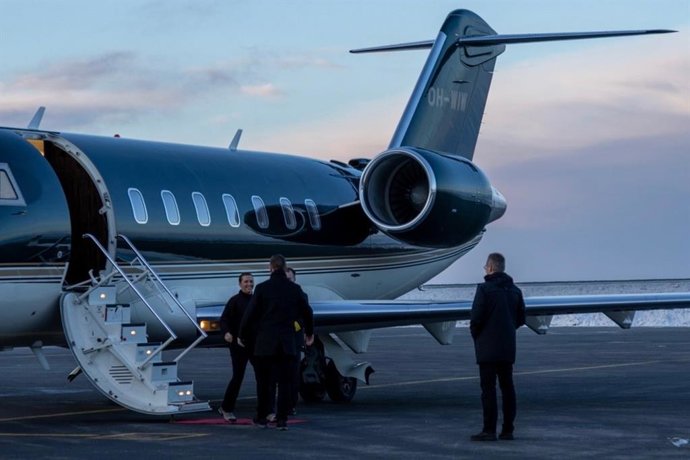 La primera ministra de Dinamarca, Mette Fredericksen, llega a Groenlandia, a 23 de enero de 2026