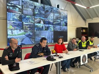 Responsables del Ayuntamiento de Irun, Policía local y Ertzaintza