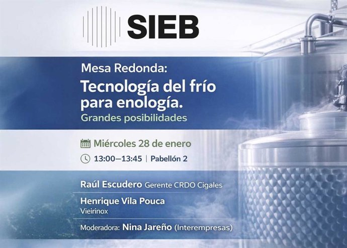 Cartel de las mesas redondas programadas en SIEB