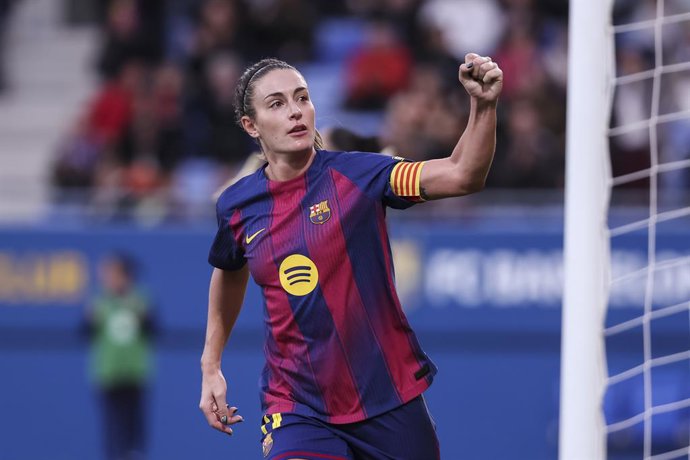 Archivo - Alexia Putellas Segura of FC Barcelona celebrates a goal during the Spanish Women league, Liga F, football match played between FC Barcelona and Costa Adeje Tenerife at Johan Cruyff Stadium on December 06, 2025 in Sant Joan Despi, Barcelona.
