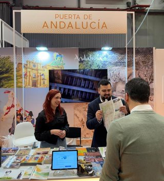 Estand de los municpios Puerta de Andalucía en Fitur