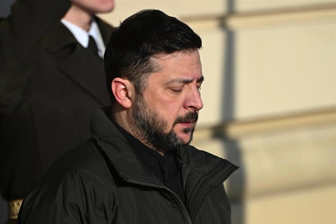 El presidente de Ucrania, Volodimir Zelenski  