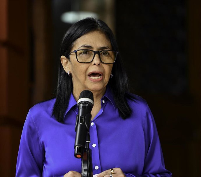La presidenta encargada de Venezuela, Delcy Rodríguez