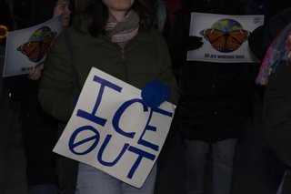 Protestas contra el ICE en Minneapolis. 