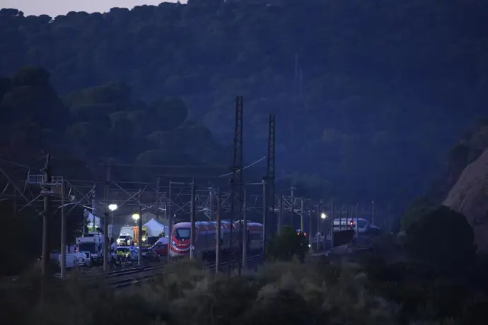Zona del accidente ferroviario