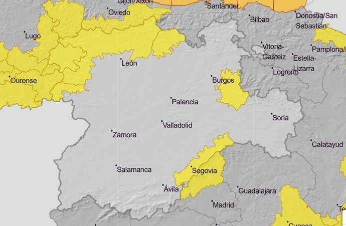 La Aemet desactiva el aviso amarillo por nieve y frío en cuatro provincias de CyL