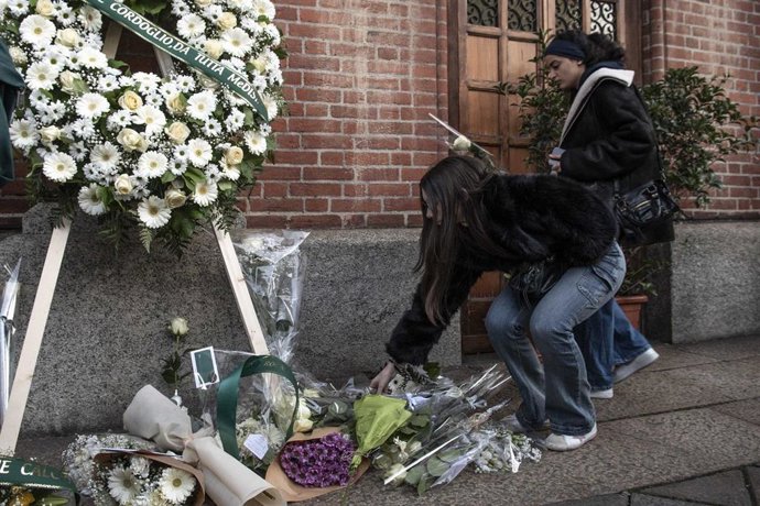 Funeral en Milán por una de las víctimas de la tragedia de Crans-Montana 