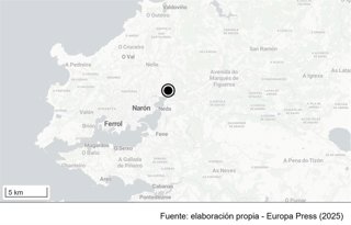 Una persona herida en un accidente que afectó a dos garajes de Narón (A Coruña), a 24 de enero de 2026.