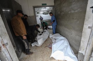 Cadáveres en el Hospital Al Shifa, en la Franja de Gaza