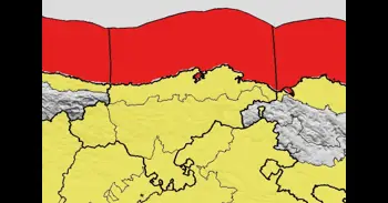 La Aemet aumenta a rojo el aviso por costeros este domingo en Cantabria