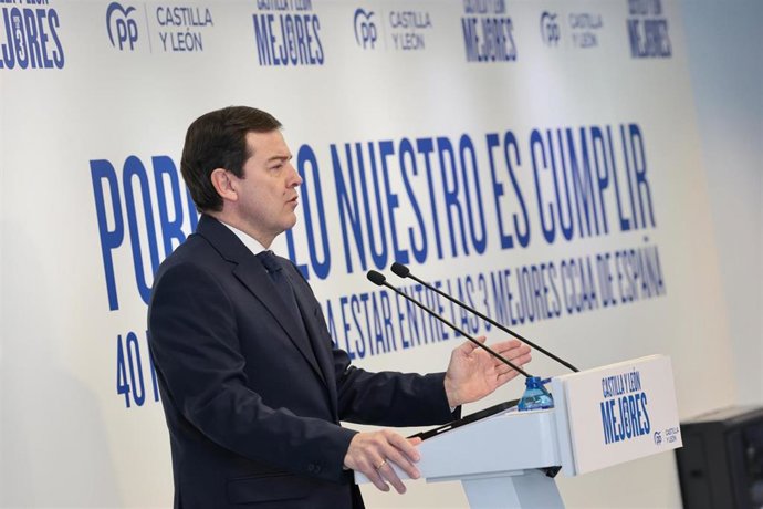 El presidente del PP de Castilla y León, Alfonso Fernández Mañueco