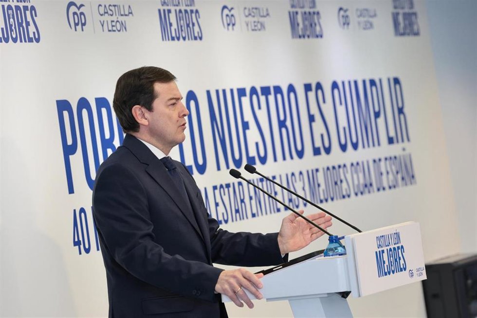 El presidente del PP de Castilla y León, Alfonso Fernández Mañueco
