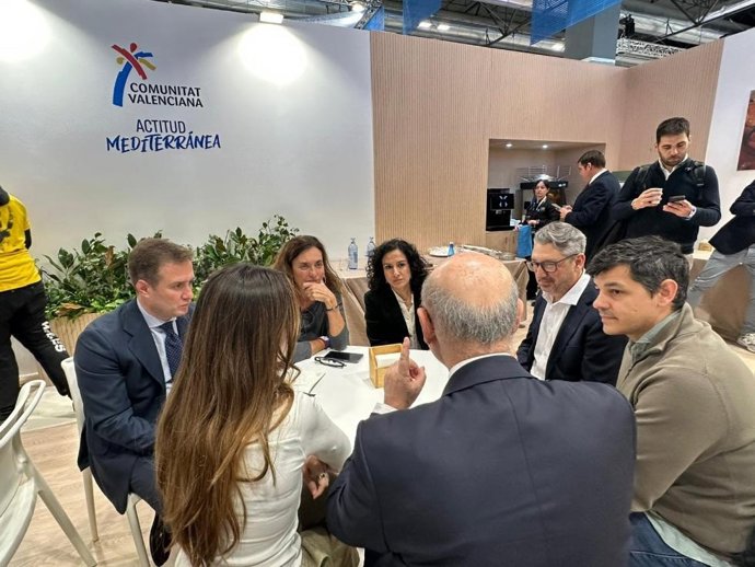 La consellera de Servicios Sociales, Familia e Infancia, Elena Albalat, en Fitur