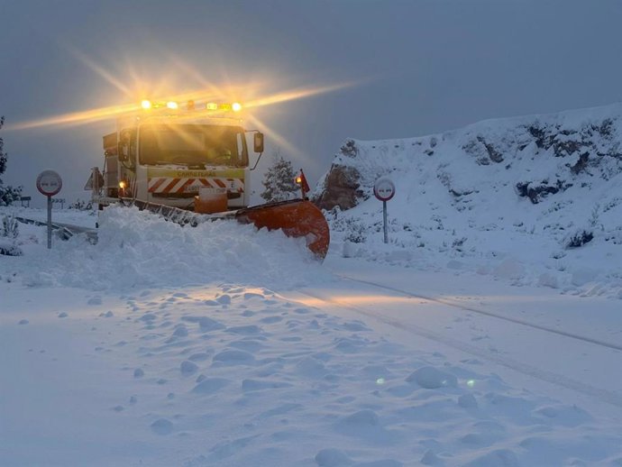 Episodio de nevadas por la borrasca Ingrid.