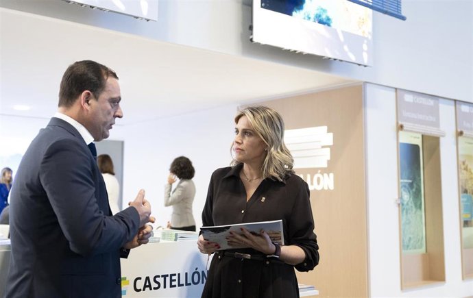 Imagen de la presidenta de la Diputación de Castellón, Marta Barrachina, y el vicepresidente y responsable del área Turística, Andrés Martínez.