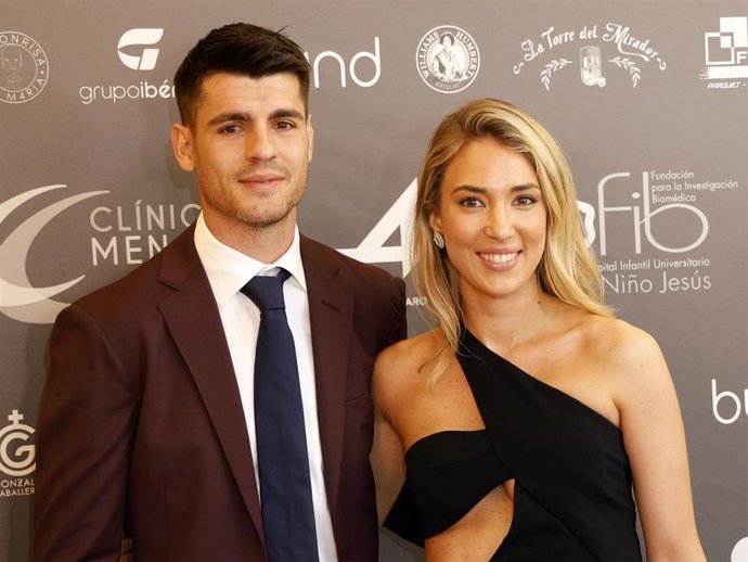 Archivo - Álvaro Morata y Alice Campello.