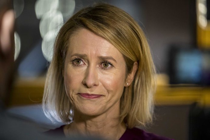 January 22, 2026: Kaja Kallas , high Representative for Foreign Affairs and Security Policy and Vice-President of the European Commission  gives an interview during  an informal meeting of the members of the European Council in Brussels, Belgium, Thursday